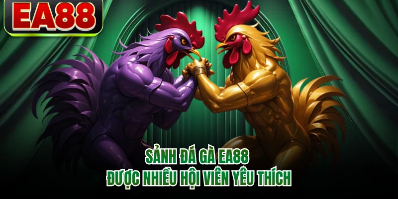 Sảnh đá gà EA88 được nhiều hội viên yêu thích